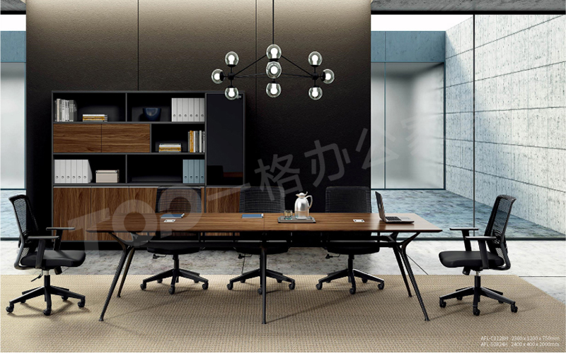 板式鋼架腳會議桌