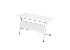 簡單純白輪滑培訓桌